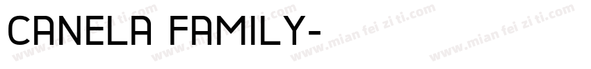 CANELA FAMILY字体转换